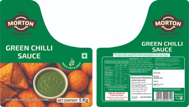 Green Chilli Sauce 5 kg
