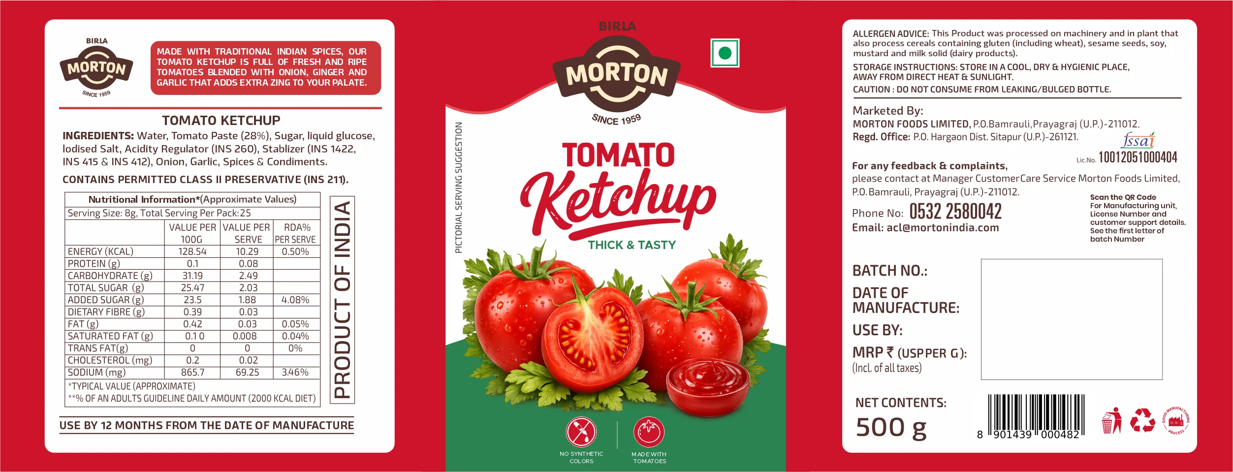 Tomato Ketchup 500g